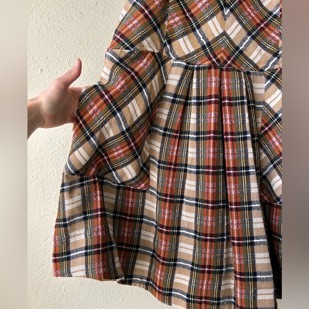 Free people killing time plaid mini dress - Picture 3 of 6